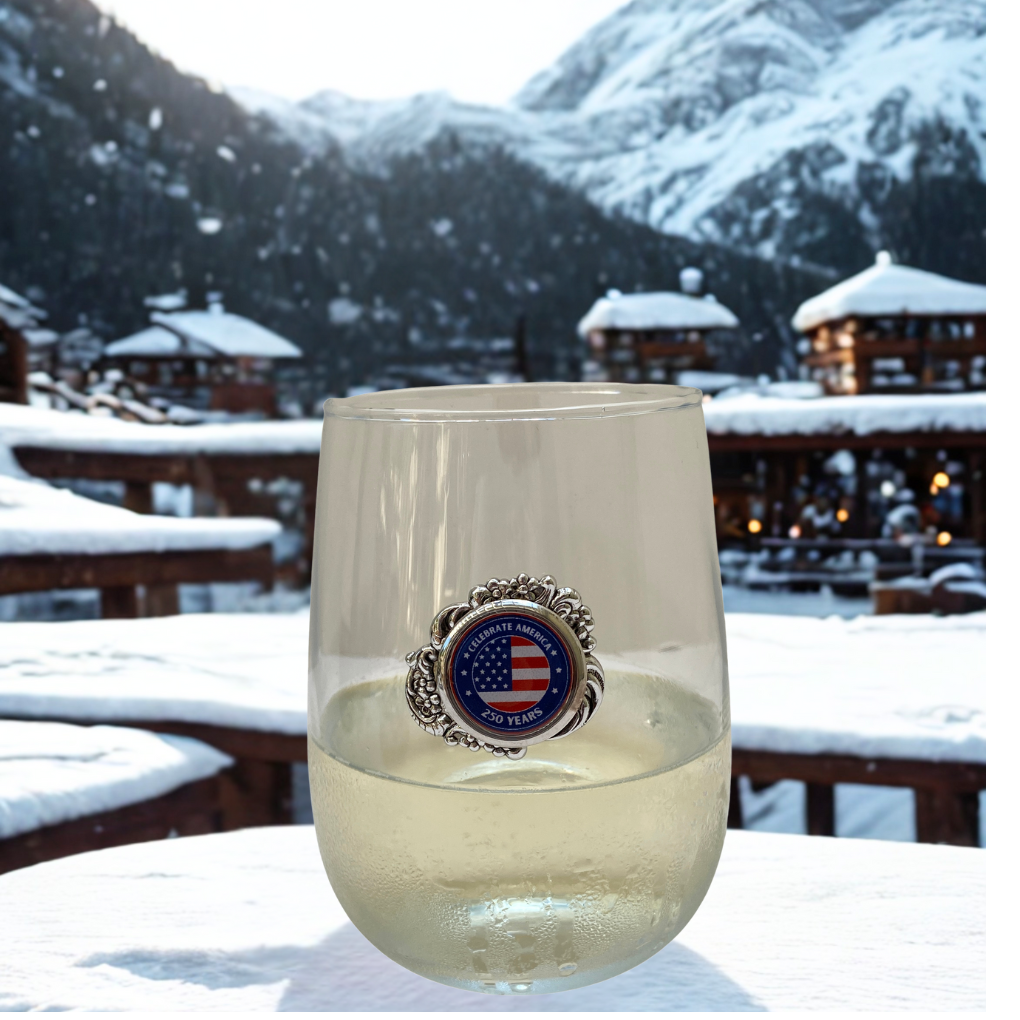 Stemless Wine Glass to Celebrate America 250