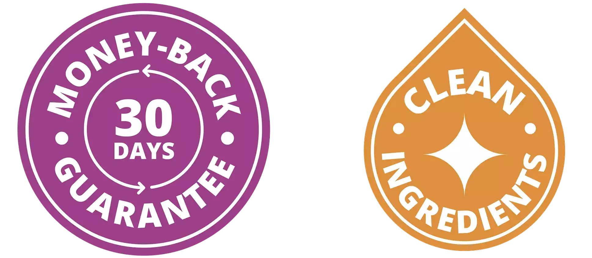 30-Days Money Back guarantee, Clean Ingredients