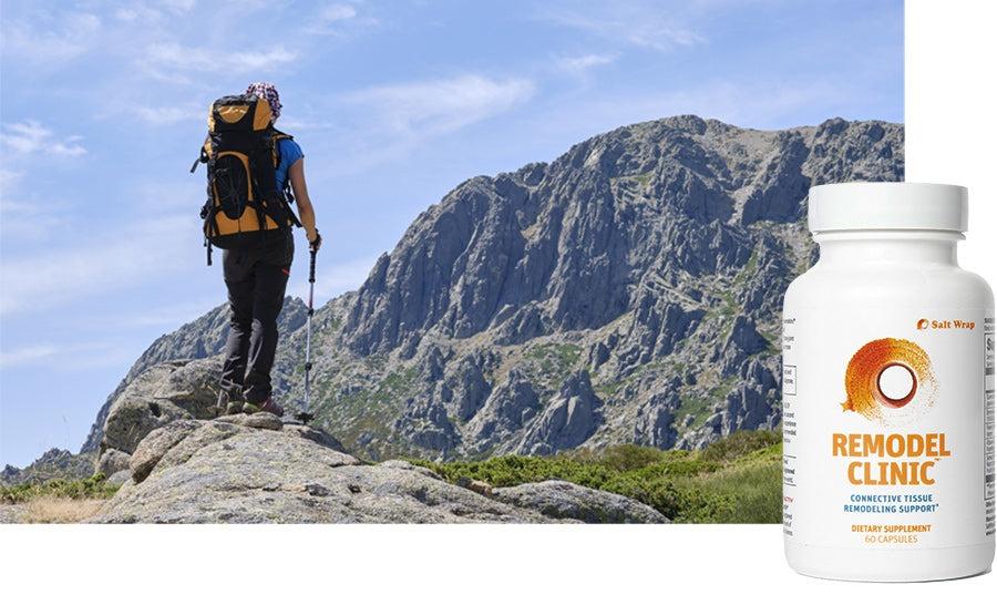 Remodel Clinic™ is the first joint-remodeling formula to leverage senescent cell clearance for better joint mobility, reduced stiffness, and healthy connective tissue turnover.