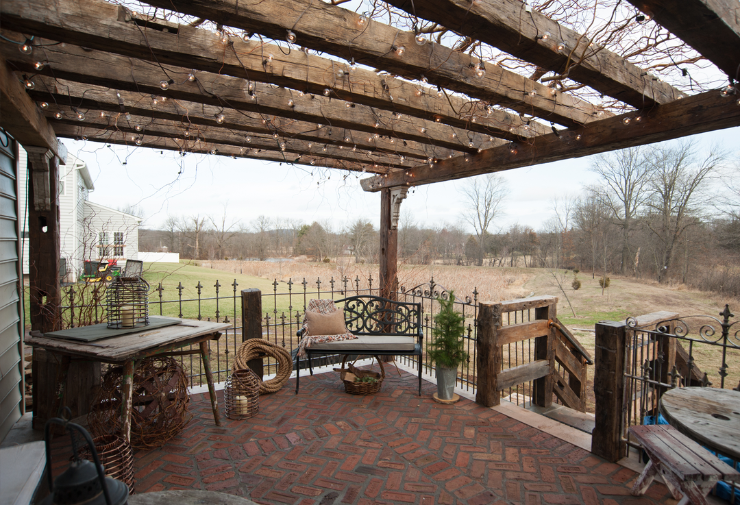 Rustic Barnwood Pergola