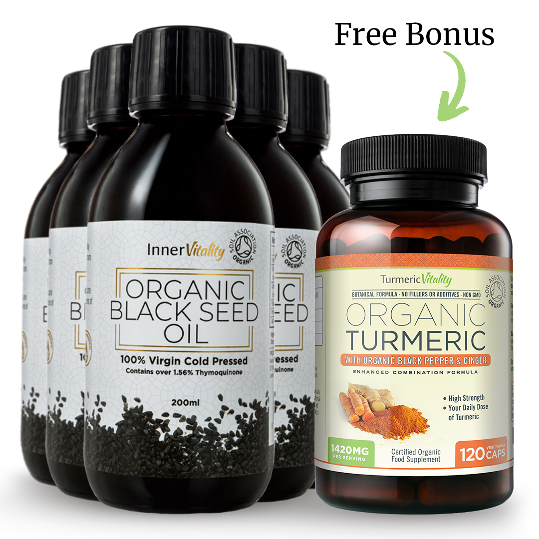 Organic Black Seed Oil High Strength Thymoquinone Cold Pressed