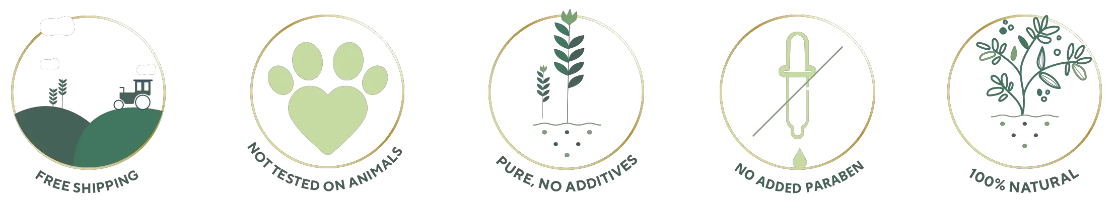 free shipping | not tested on animals | pure, no additives, no added parabens | 100% natural des 1