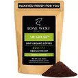 One 12oz bag of Lone Wolf Coffee’s Mexipure Medium Roast Drip Ground coffee bag product photo