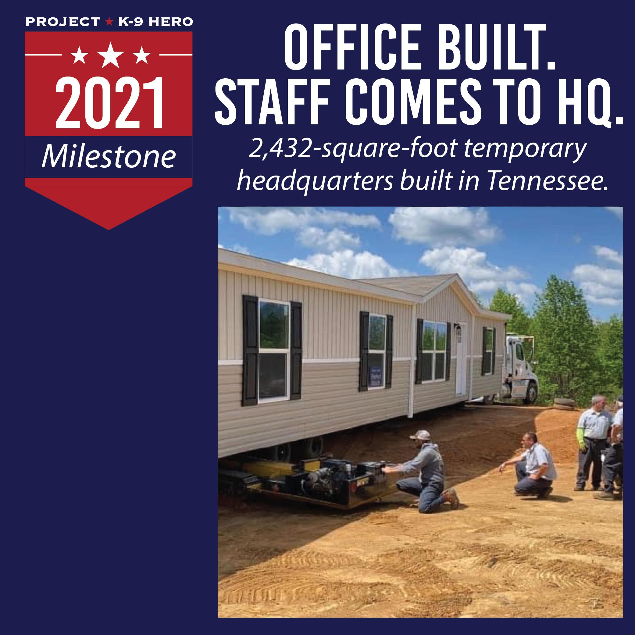 rosso poses with his new kennel.