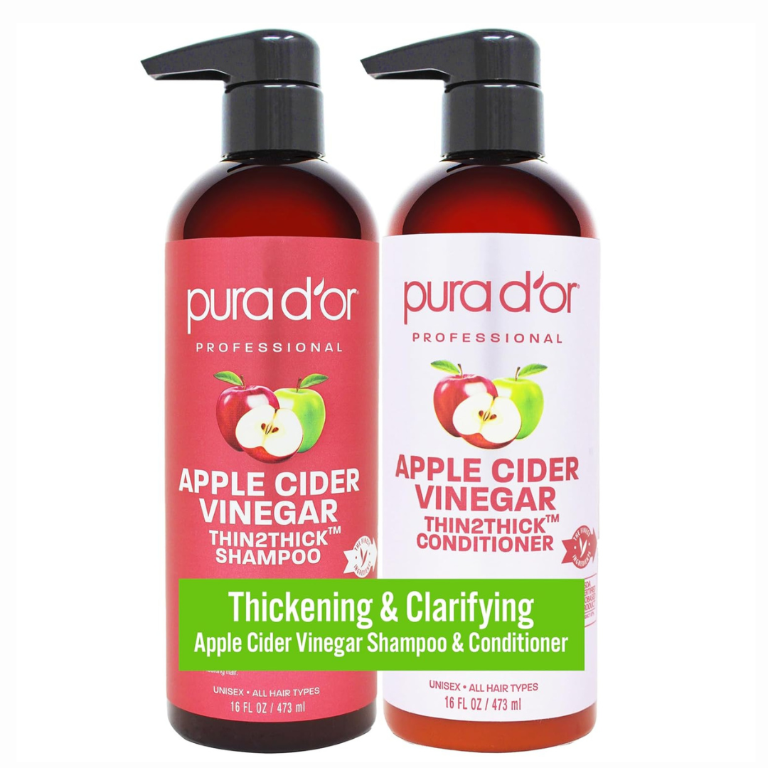 Apple Cider Vinegar Thin2Thick Shampoo and Conditioner Set 16oz