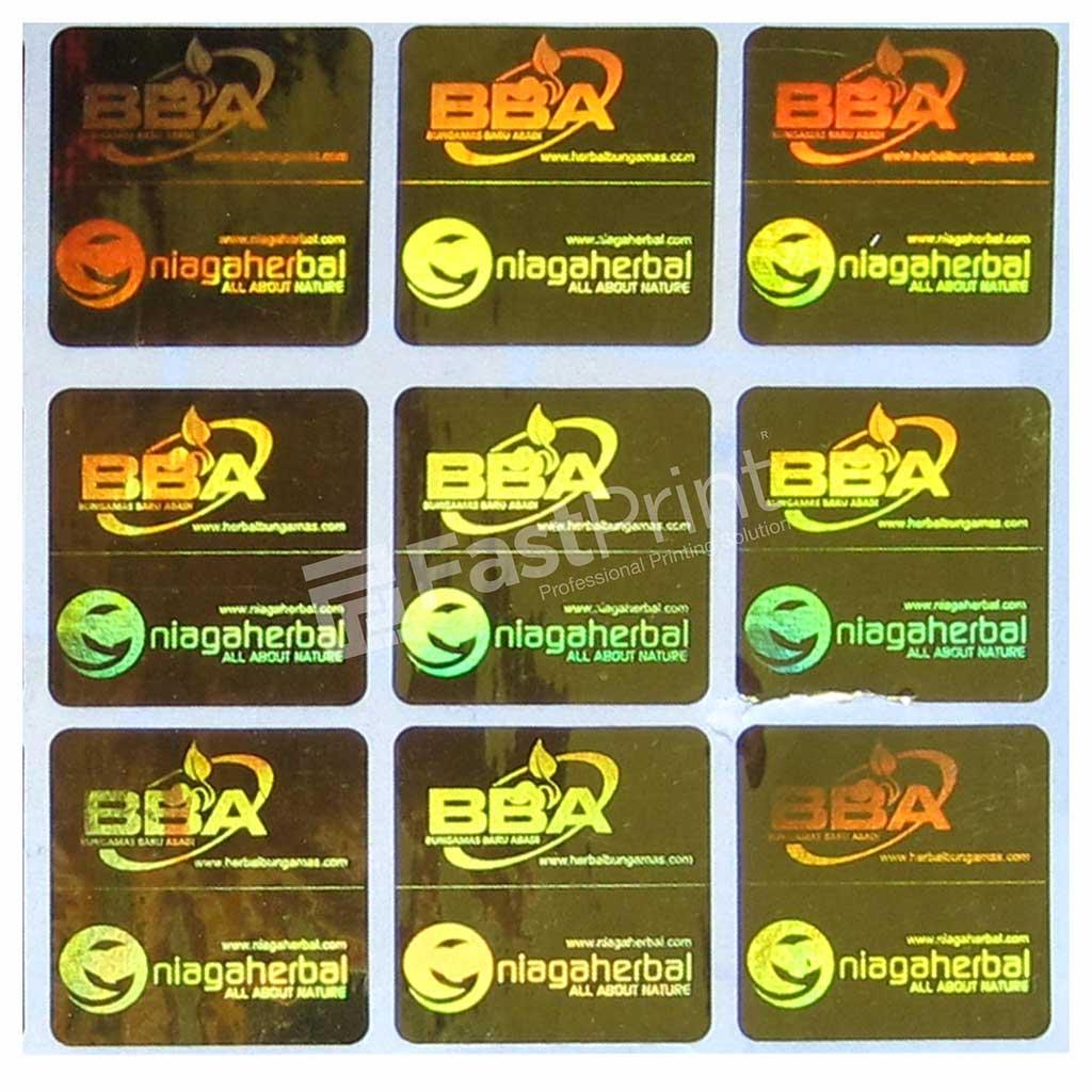 stiker 2D fast print