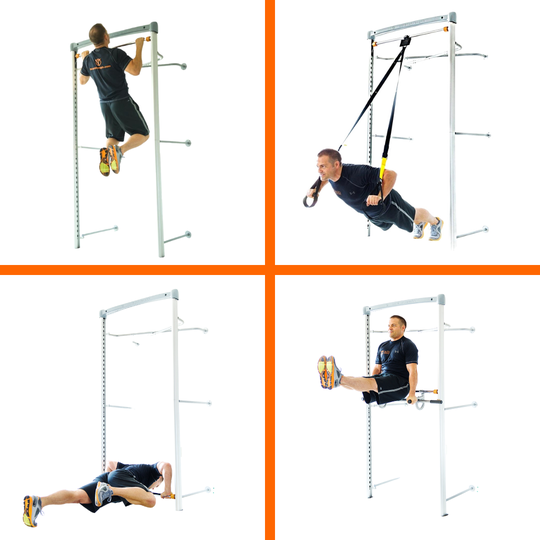 SoloStrength Wall-Mounted Training Station Adjustable Pull Up Bar