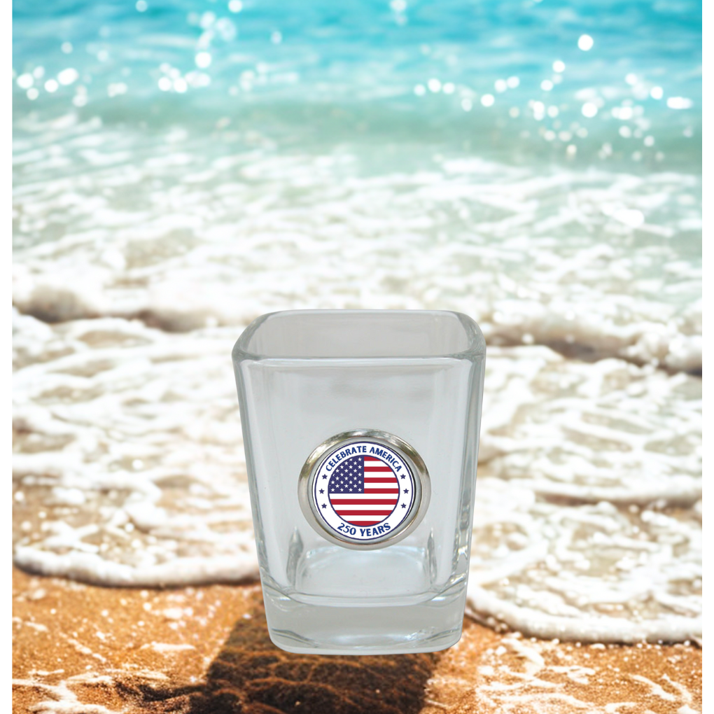 Shot Glass to Celebrate America 250