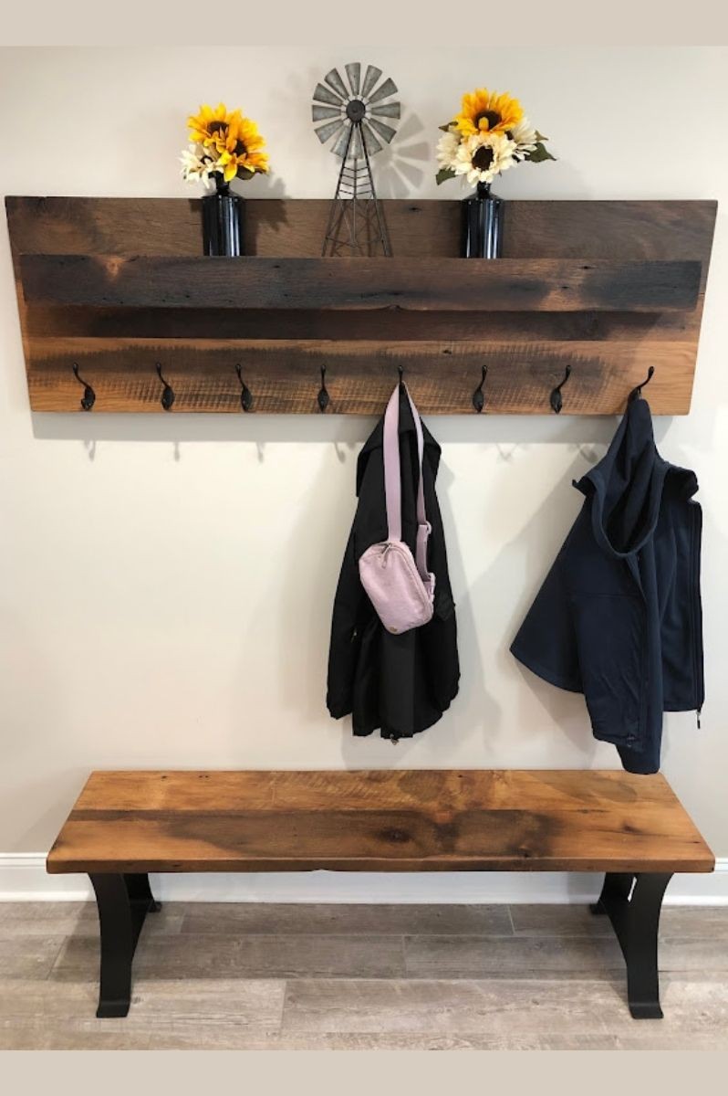 Custom Shelf and Bench