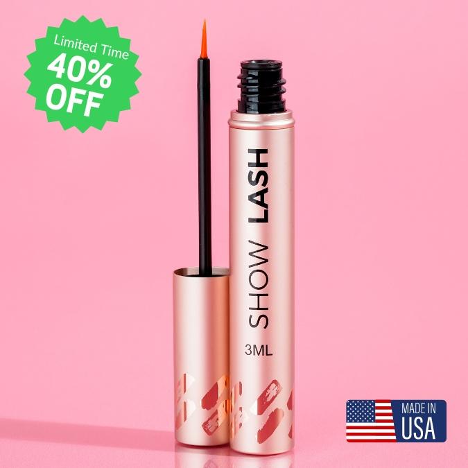 show lash eyelash serum, LeVaye' Cosmetics, eyelash growth serum