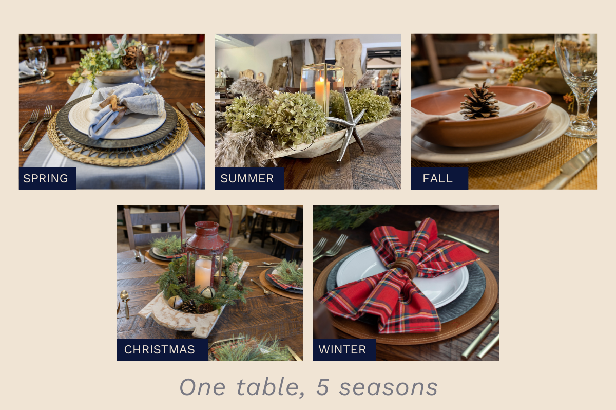 transitioning table from one season to the next