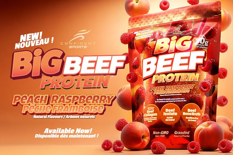 big beef peach raspberry