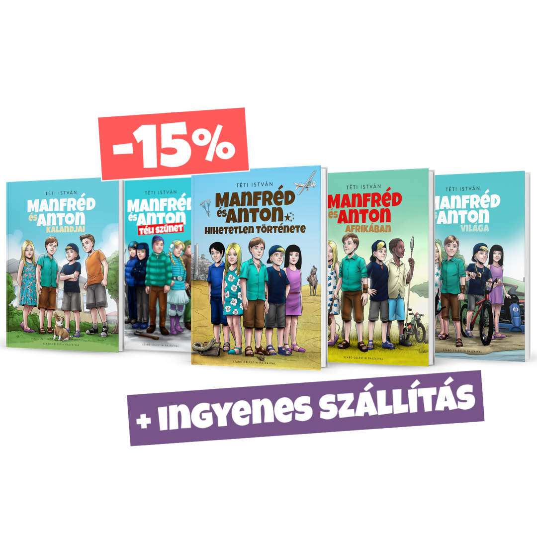 Manfréd és Anton teljes sorozat - kedvezményes könyvcsomag