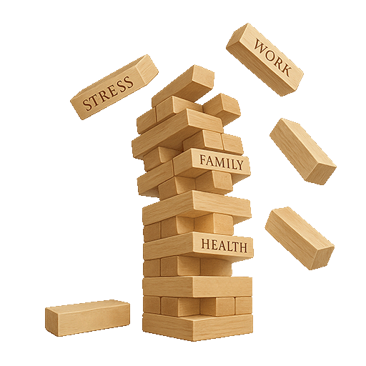 Jenga falling apart