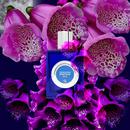 Digitalis bottle in moonlit foxglove and cold-green editorial artwork