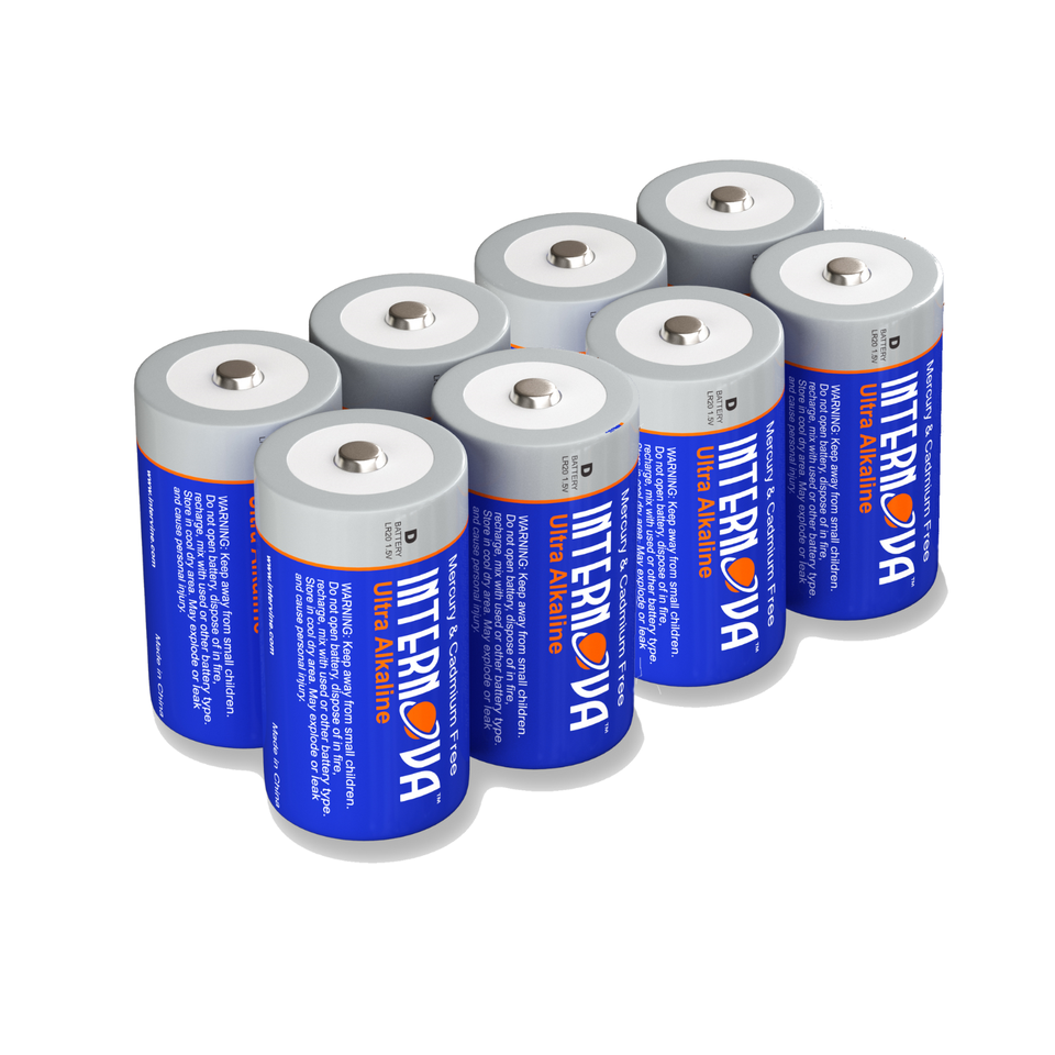 Internova Ultra Alkaline D Batteries, LR20 1.5V Cell High Performance