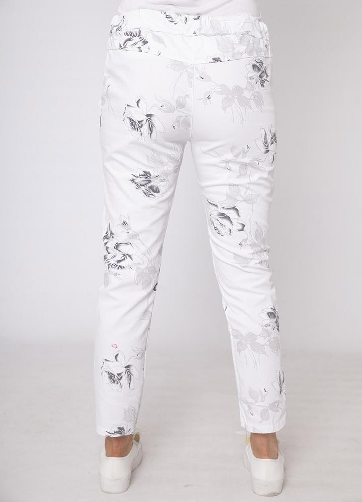 Rose Crinkle Cotton Trouser