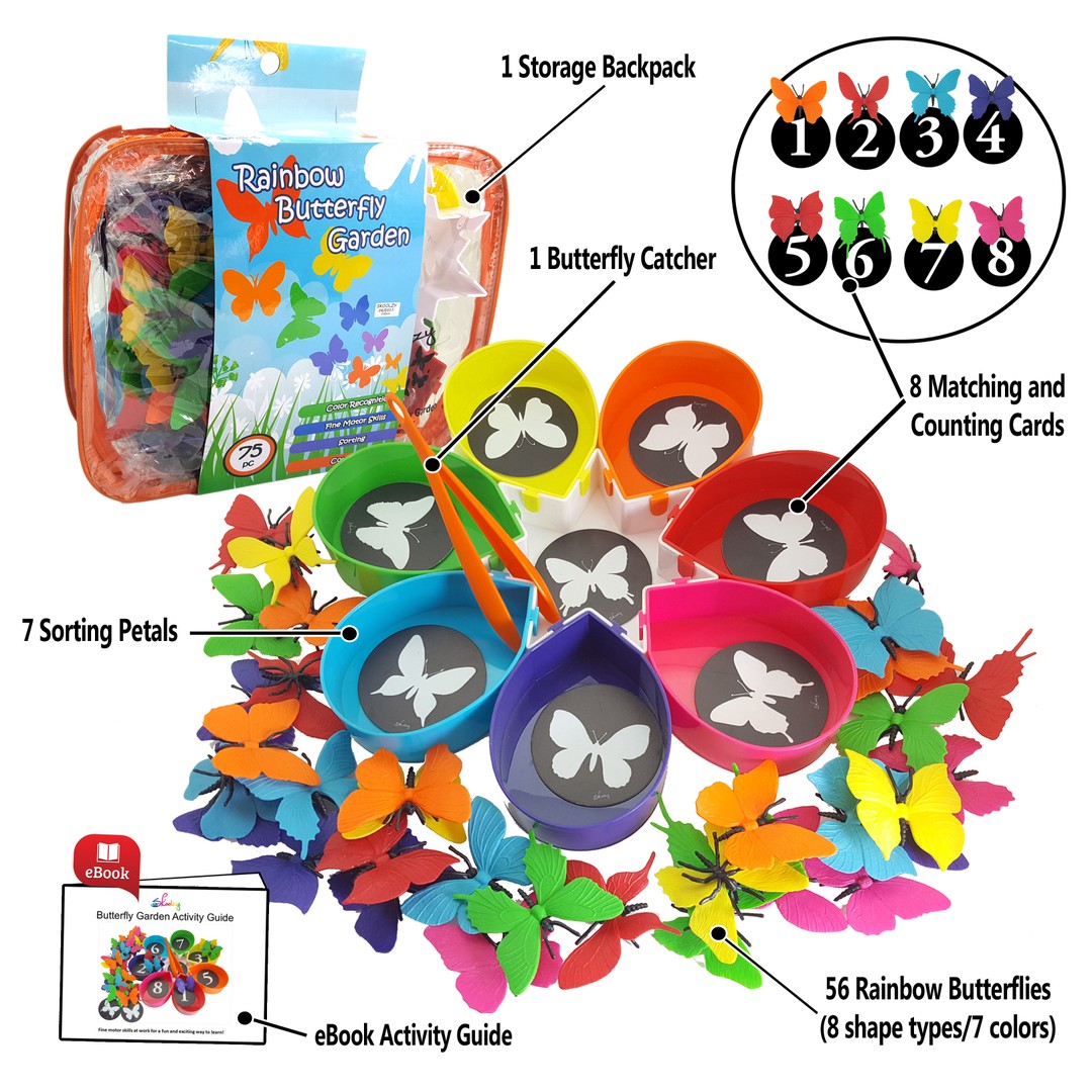 Montessori Math Toys Children Game Color Sorting Teaching Kindergarten Manual 