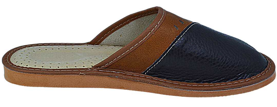 Knox | mens lightweight leather slippers - Reindeer Leather