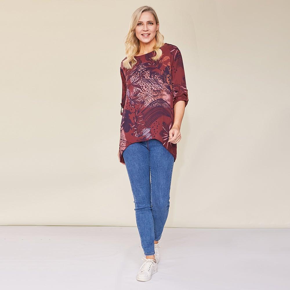 Eli Top (Burgundy)
