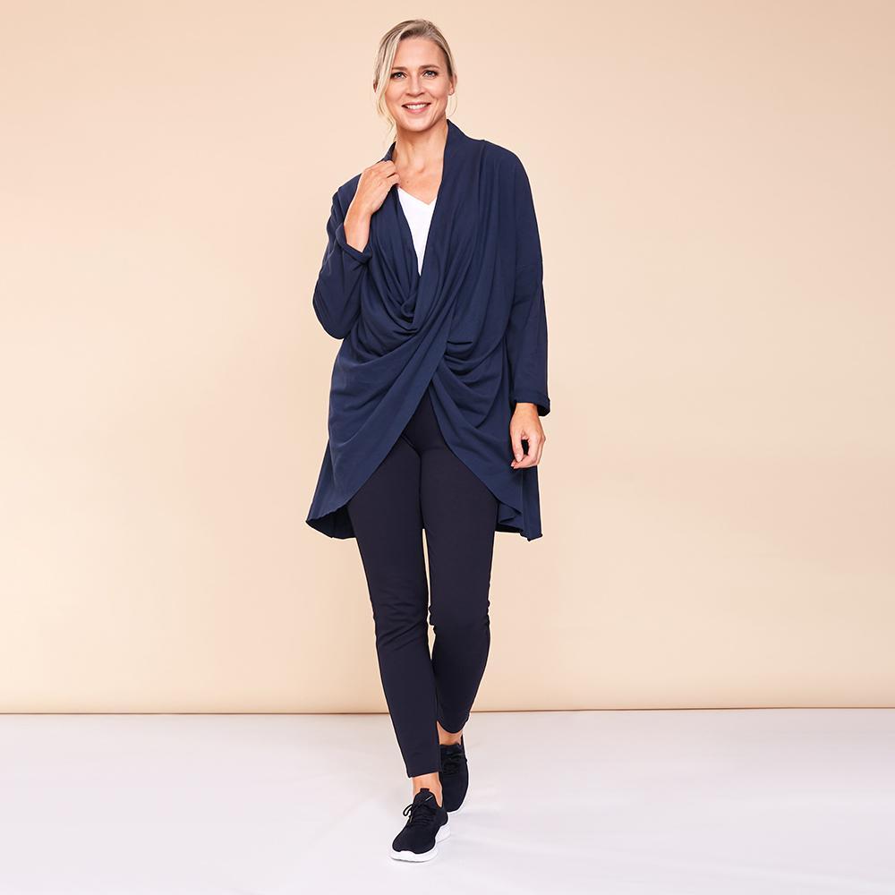 Saoirse Wrap Cardigan (Navy)