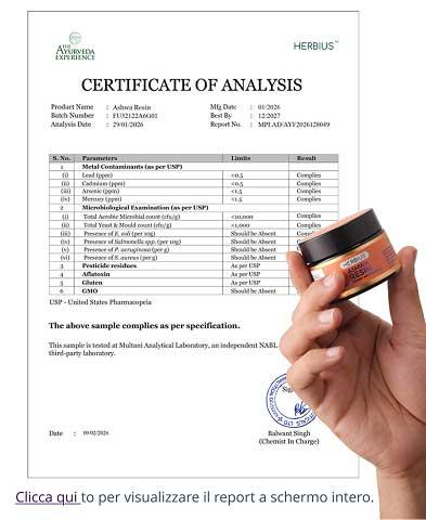 Certificate of Analysis — tap to view full screen