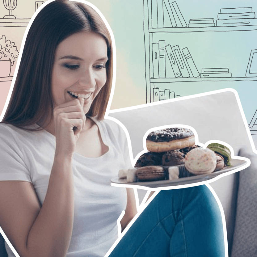 Fringales d'une femme en début de grossesse