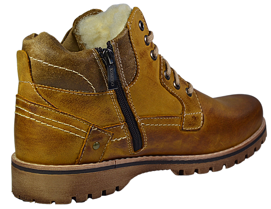 Lucas - Mens handmade leather boots - Reindeer Leather