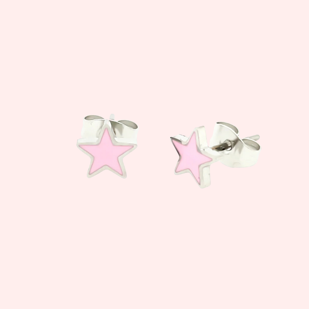 Colourful star studs for kids