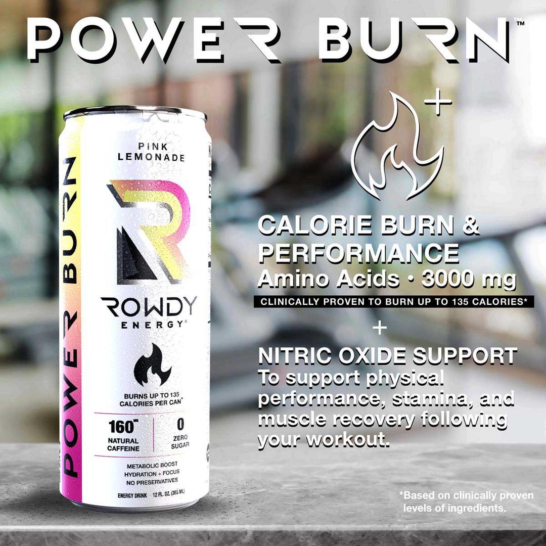 Rowdy Energy Power Burn Fitness Drink