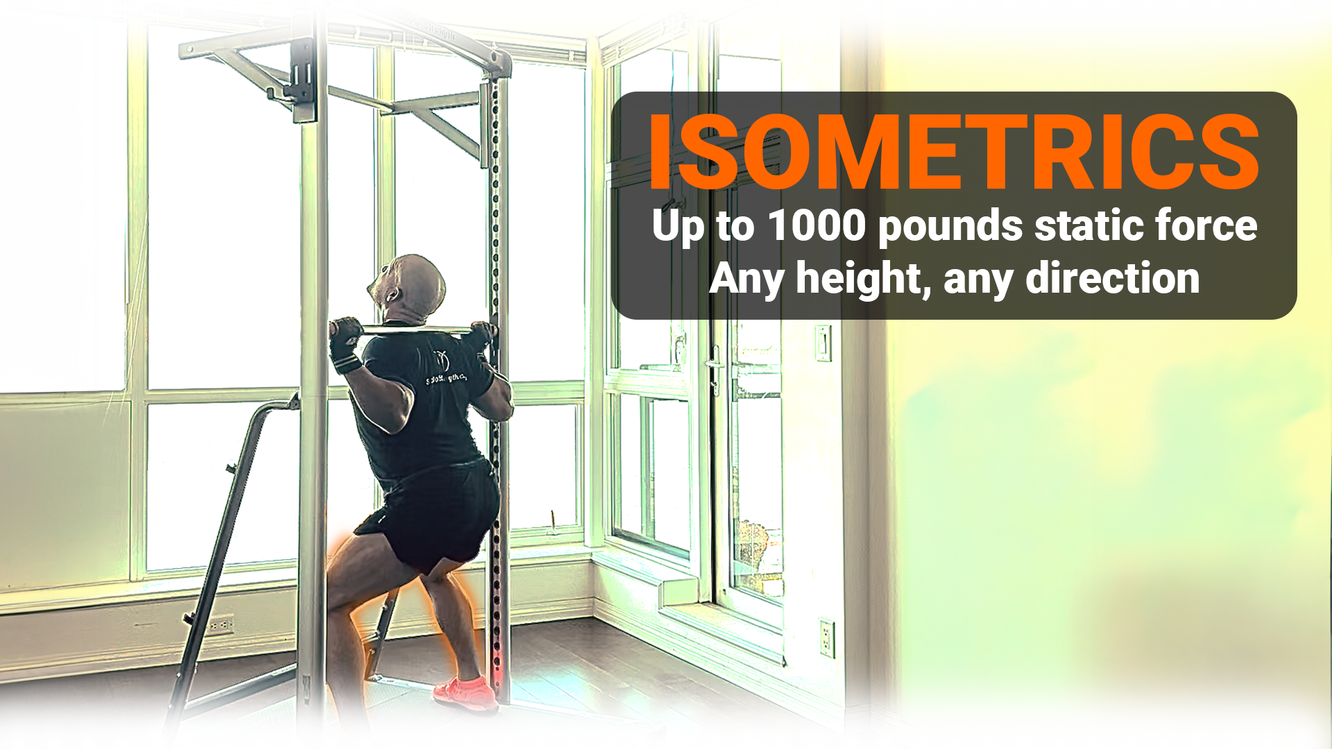 isometrics exercise equipment for home gym adjustable height bar 1000 lbs full body strength exercise