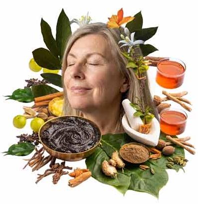 Abstract women in ayurveda Mobile