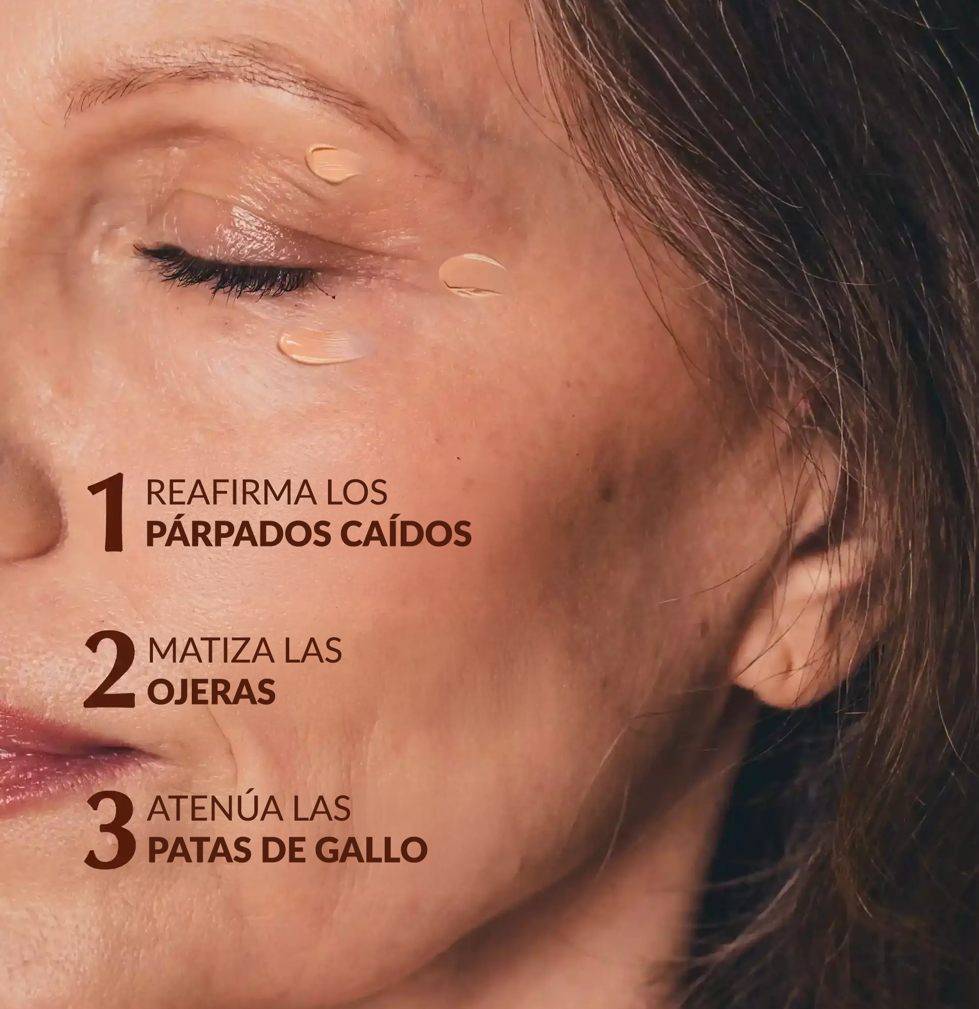 firmed look of the droopy eyelids