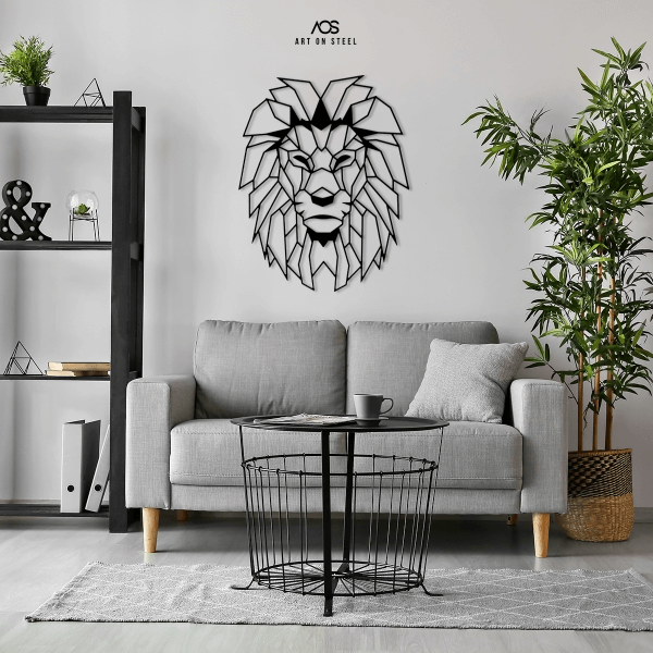 Africa-Lion-Steel-Art