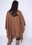 Frill Wrap Poncho in Brown