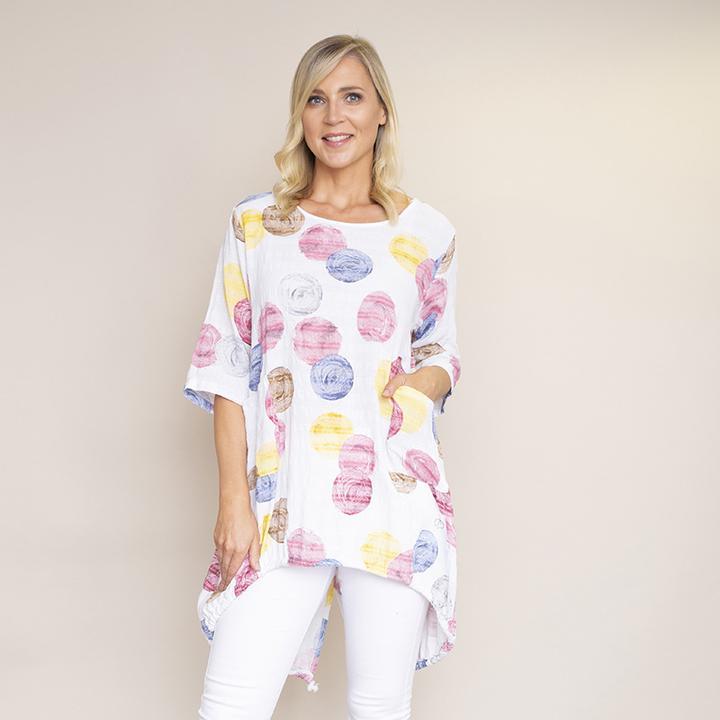 Grace Bubble Top (White)
