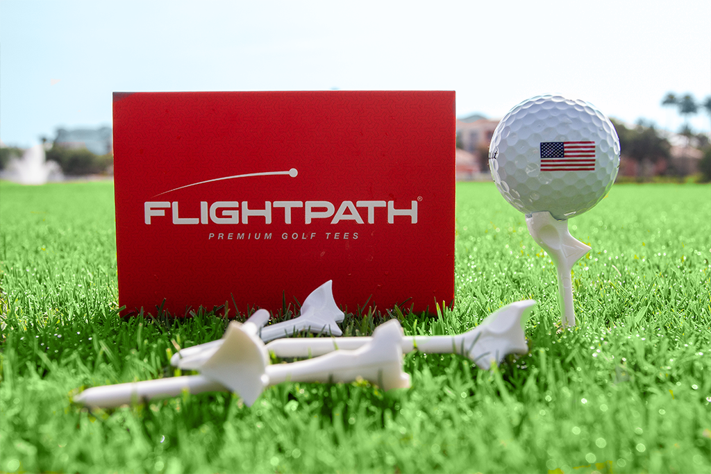 FLIGHTPATH Premium Golf Tees - Durable Plastic Golf Tees Designed to  Enhance Golf Shot Distance & Precision - Robotically Tested to Reduce Ball  Spin - USGA Approved Golf Equipment
