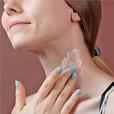 Model applying cerabuild cream on neck