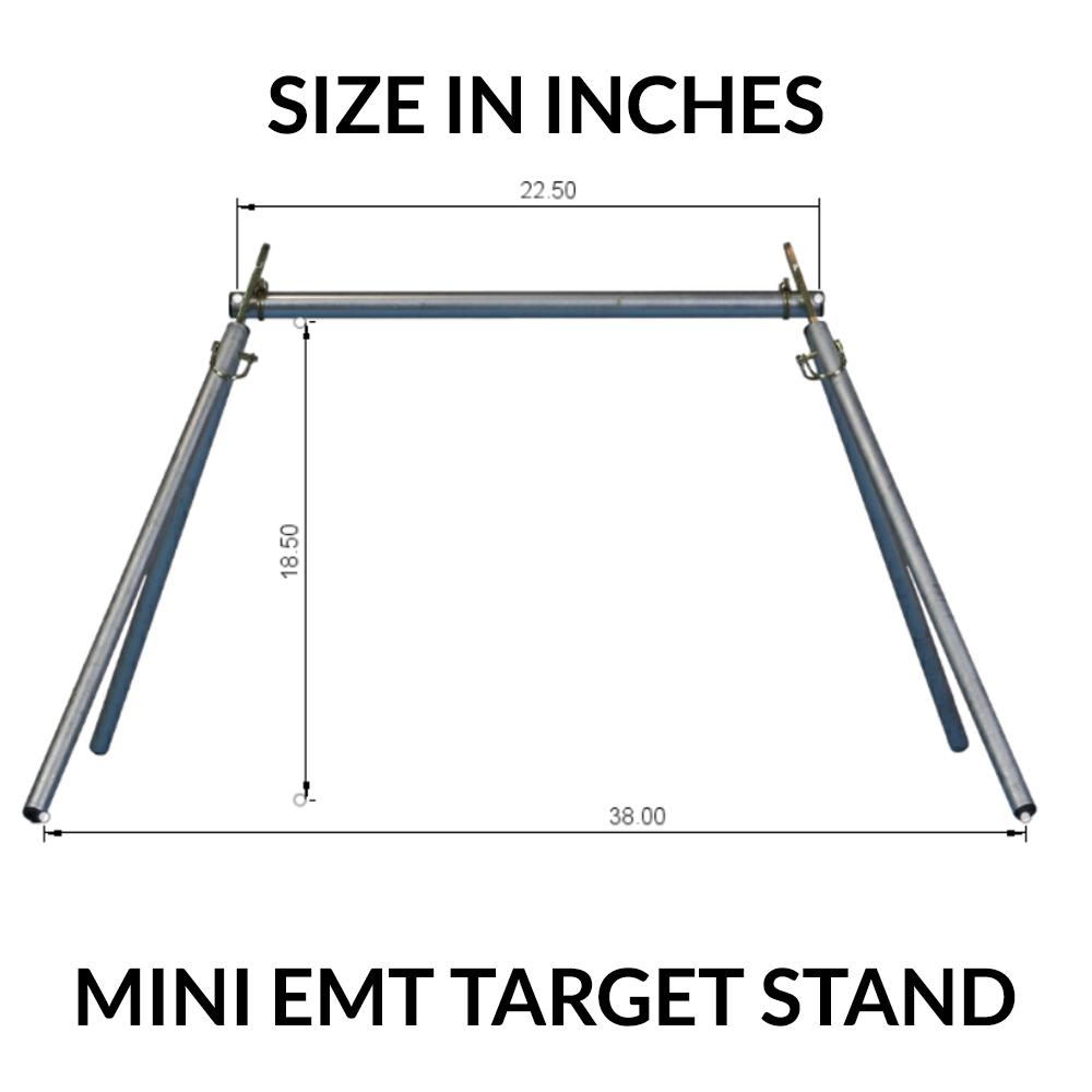 emt steel target stand size mini