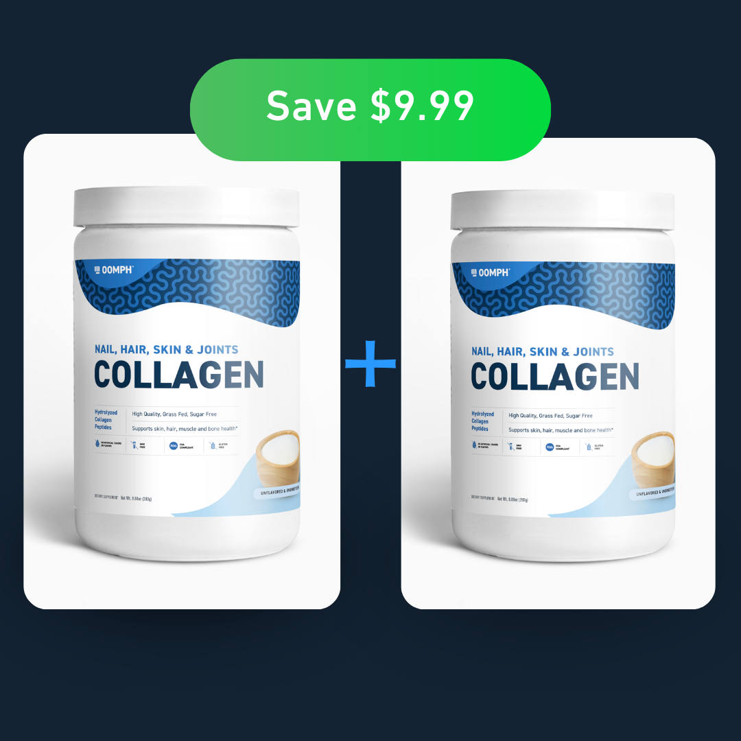 Oomph Fitness Supplements - Premium Nutrition for Your Wellness Journey - The Collagen Double Shot: Youth Elixir