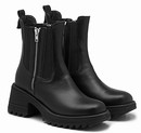 Barbara - Chelsea leather casual boots - Reindeer Leather