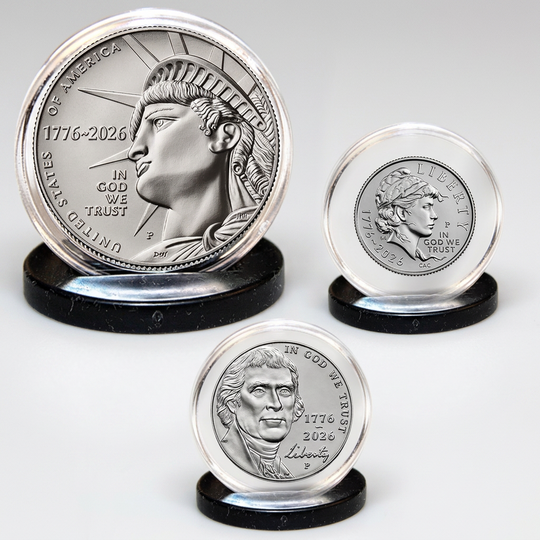 1776–2026 Semiquincentennial Liberty 3-Coin Set