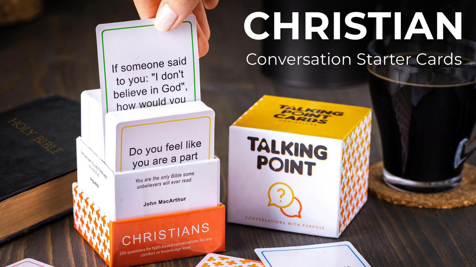 CHRISTIAN Conversation Starter Cards – Talking Point Cards