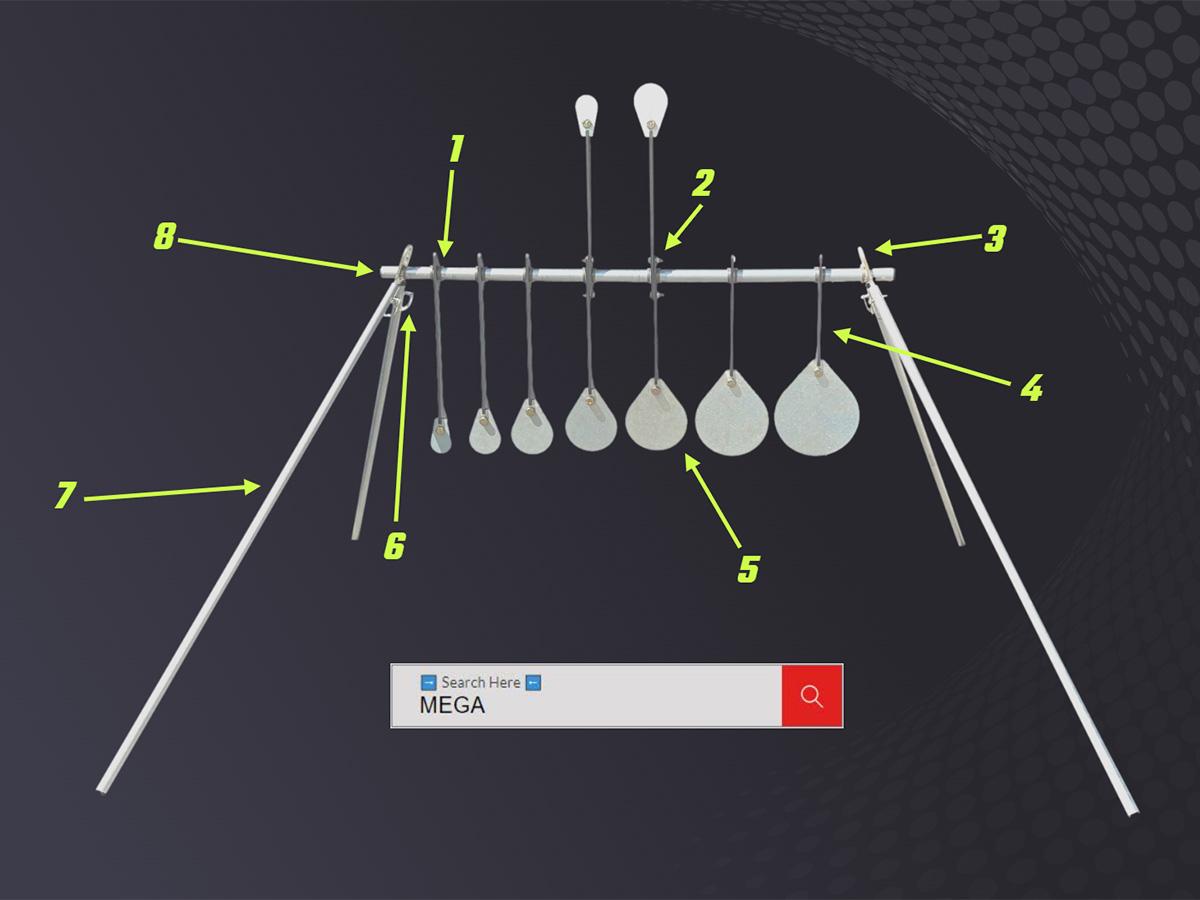 Target Mega Tags Target Hangers For Ultra Mega Targets - ST7 Ultra Mega Hangers ...