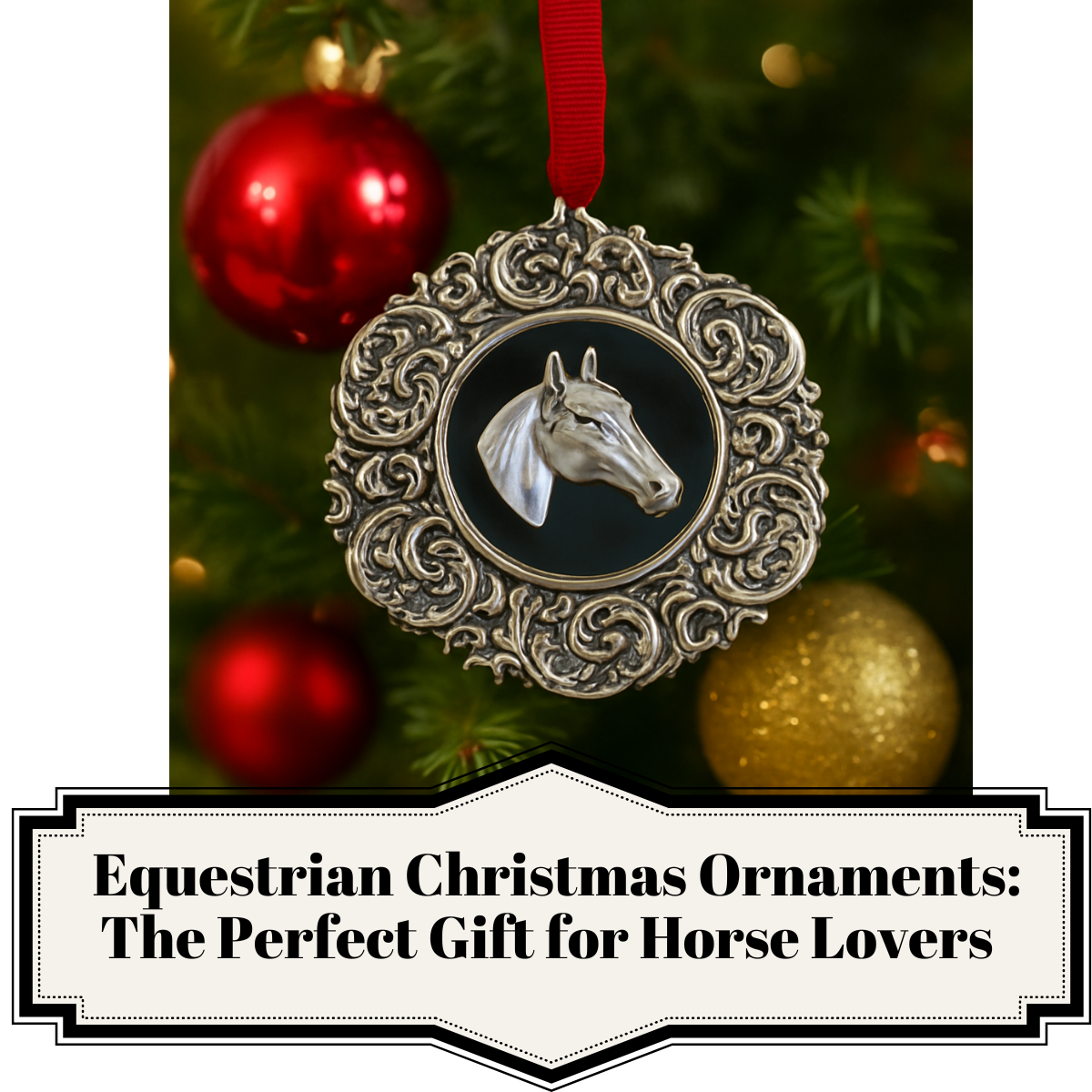 Discover Equestrian Christmas ornaments that are the perfect gift for horse lovers