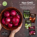 Non-gmo, non-hybrid heirloom onion garden seeds