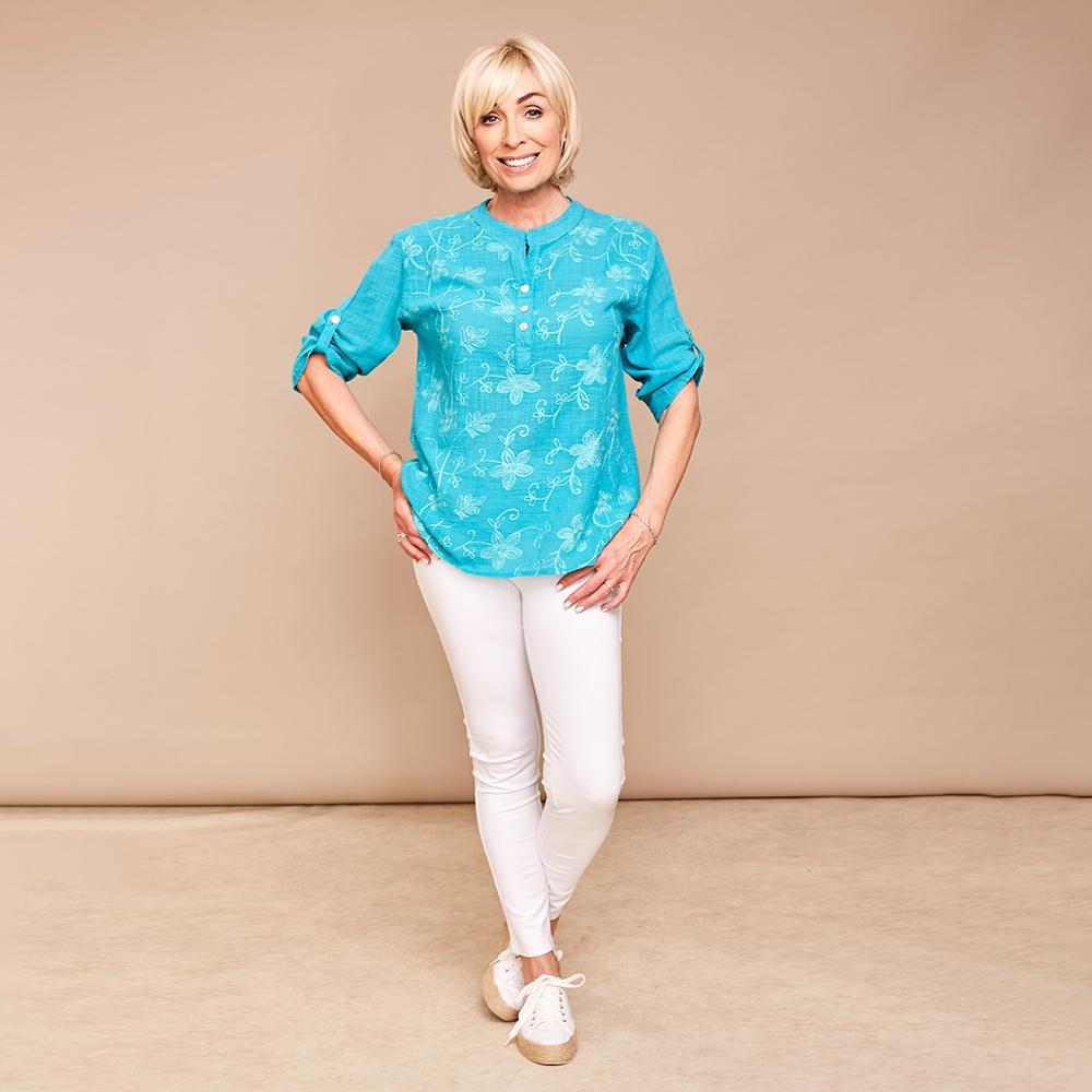 Lily Top (Turquoise)