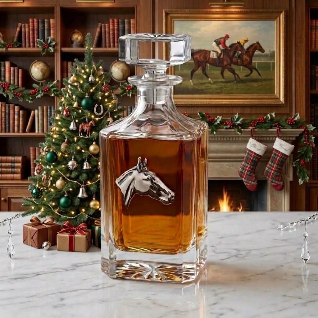 Decanter set | Gift for Dressage Rider Retirement Party