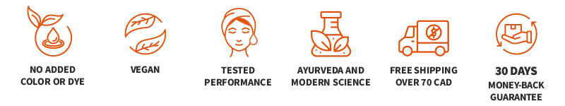Not Tested on Animals, Vegan, 30-Day Money Back Guarantee badges