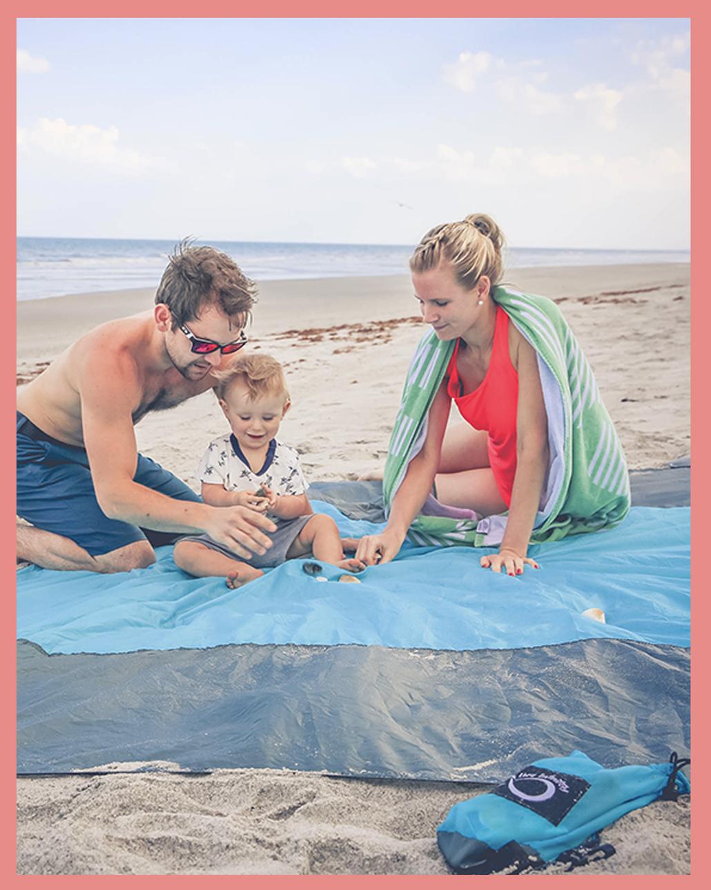 Live Infinitely 9' x 10' Sand Free Nylon Beach Blanket